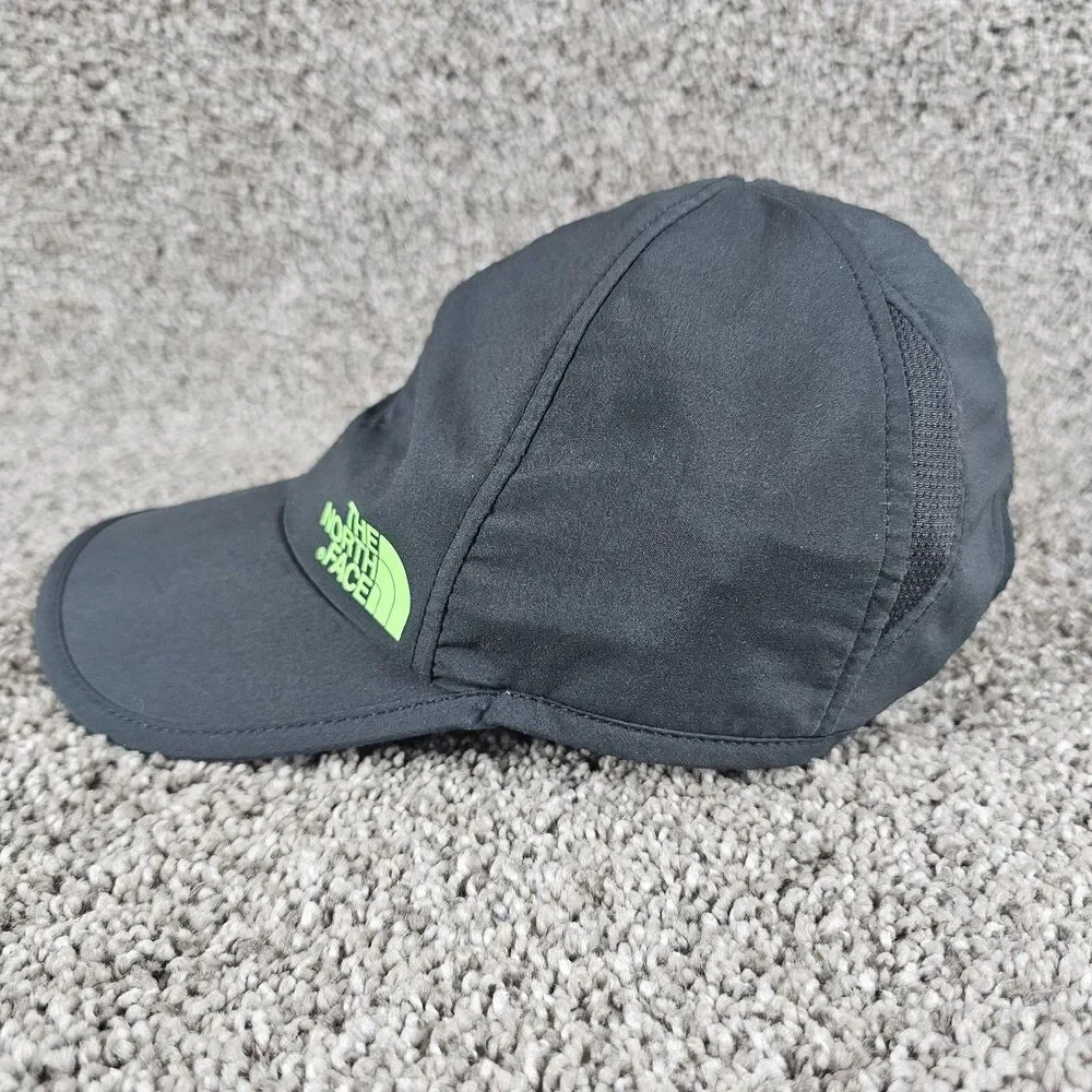 North Face Hat Cap Strapback Breakaway YOUTH Gray Logo Spellout Camp Hike